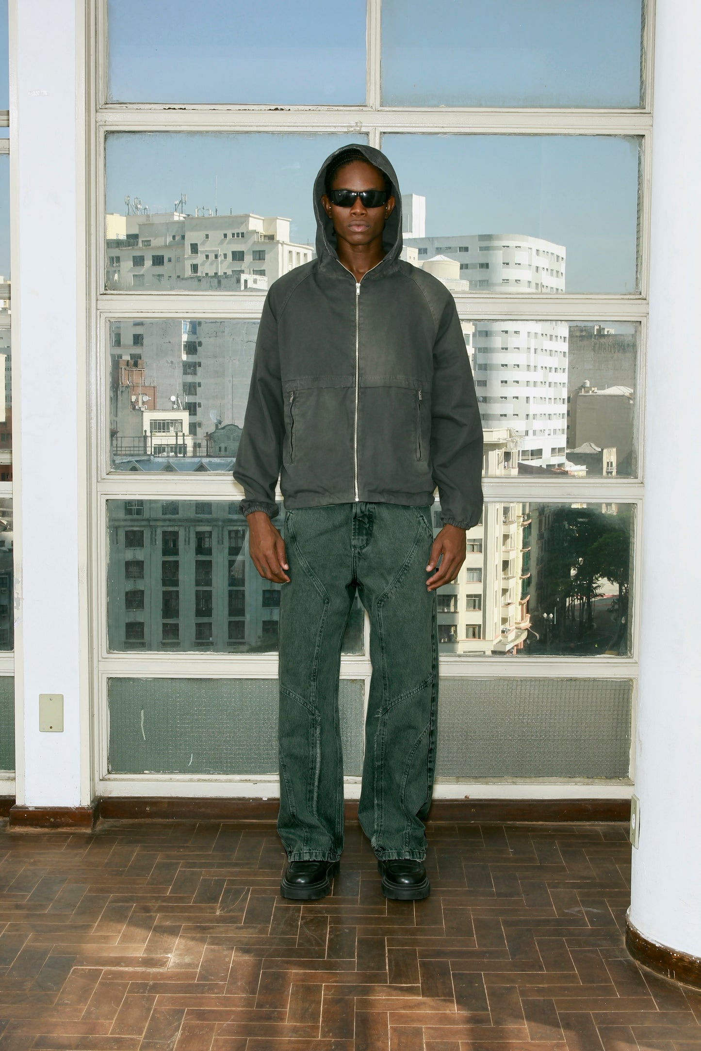 JAQUETA APHASE " UTILITY JACKET - STONED GRAY "