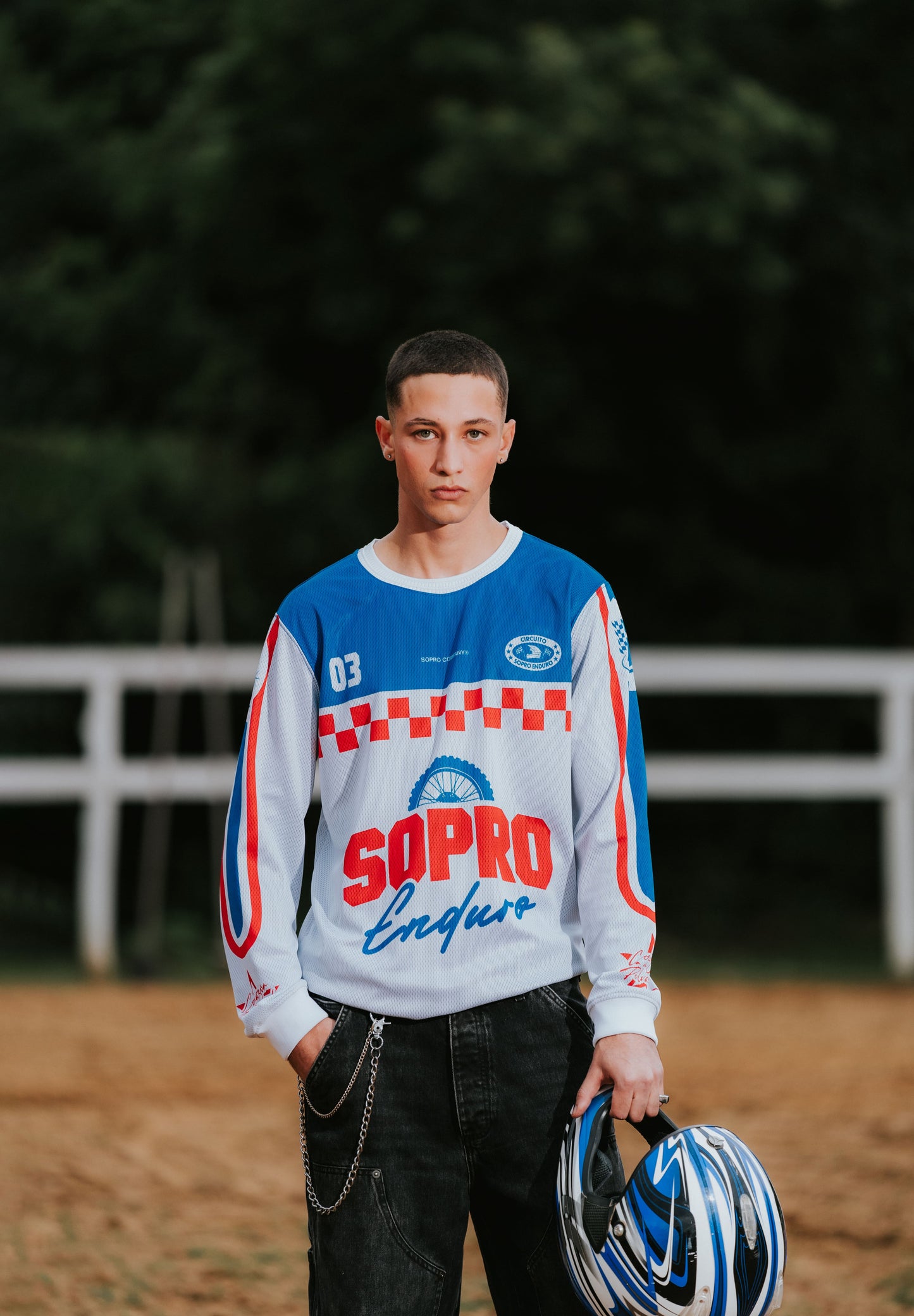 CAMISETA MANGA LONGO SOPRO " MOTOCROSS "