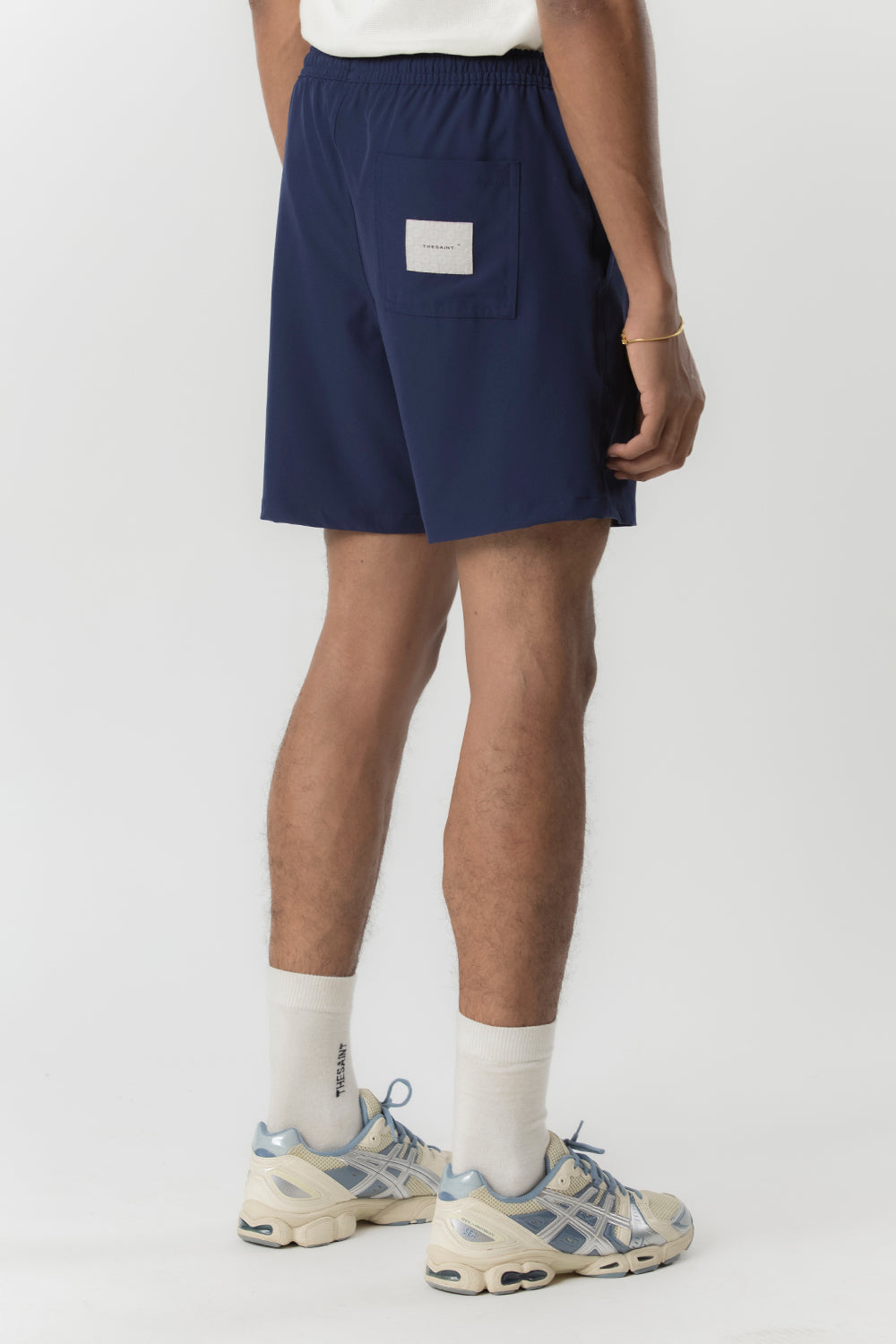 SHORTS THESAINT MAFIA " NYLON FLAG - NAVY "