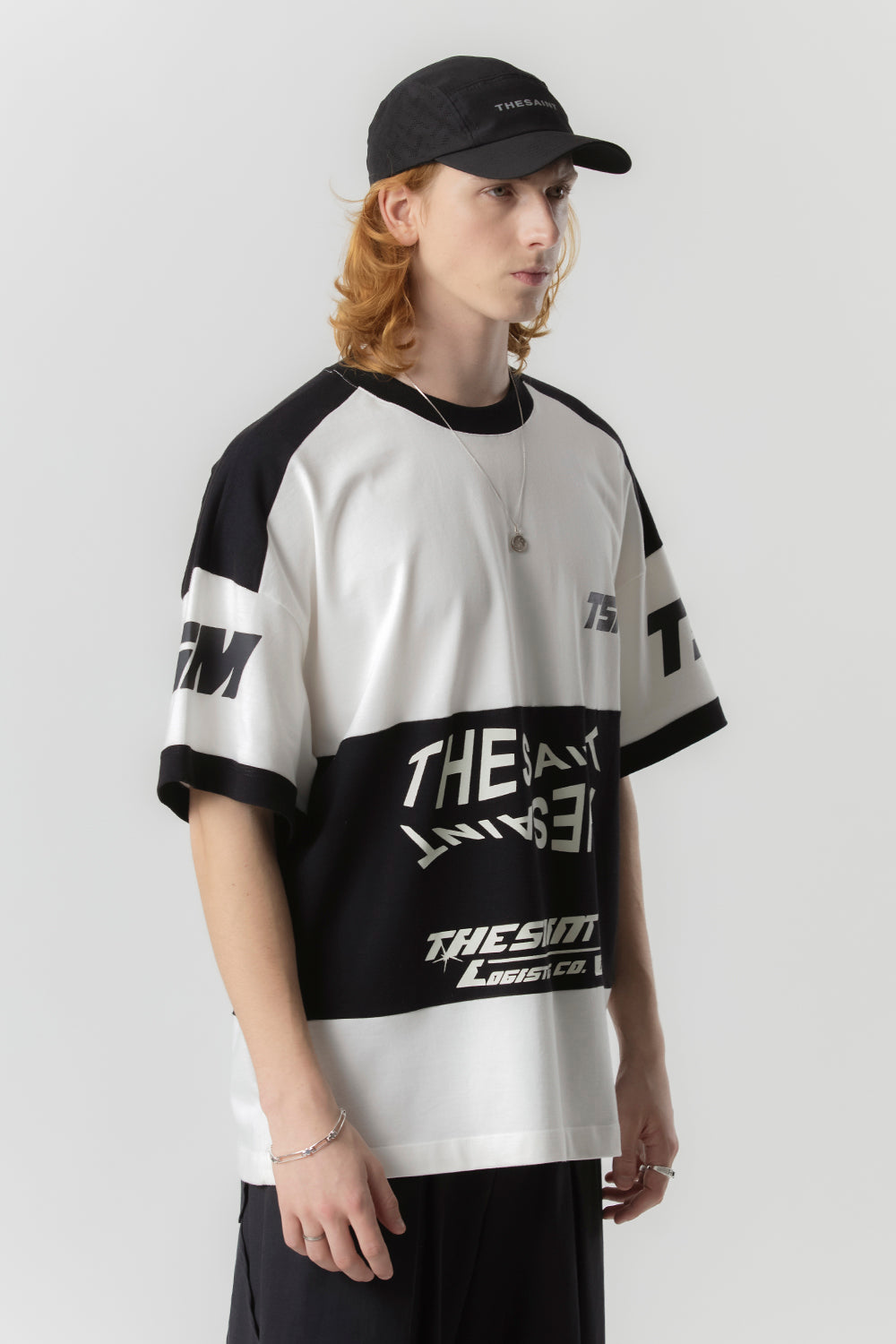 CAMISETA THESAINT MAFIA " OVERSIZED LOGO OBSESSION - OFF WHITE "