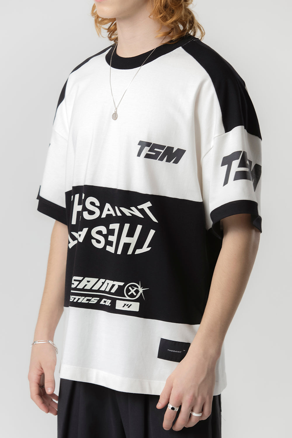 CAMISETA THESAINT MAFIA " OVERSIZED LOGO OBSESSION - OFF WHITE "