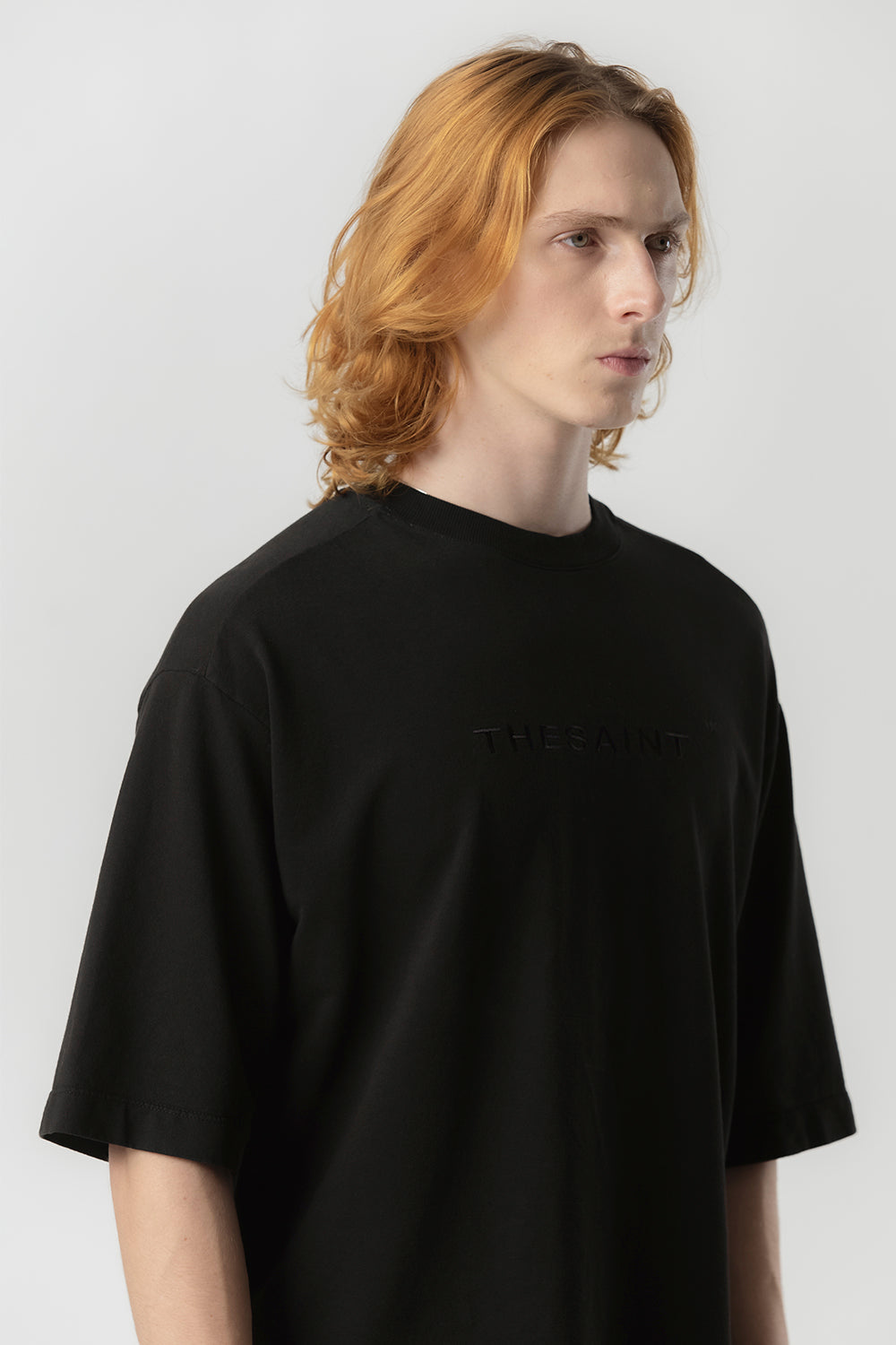 CAMISETA THESAINT MAFIA " UNIC BASIC EMBROIDERY - BLACK "