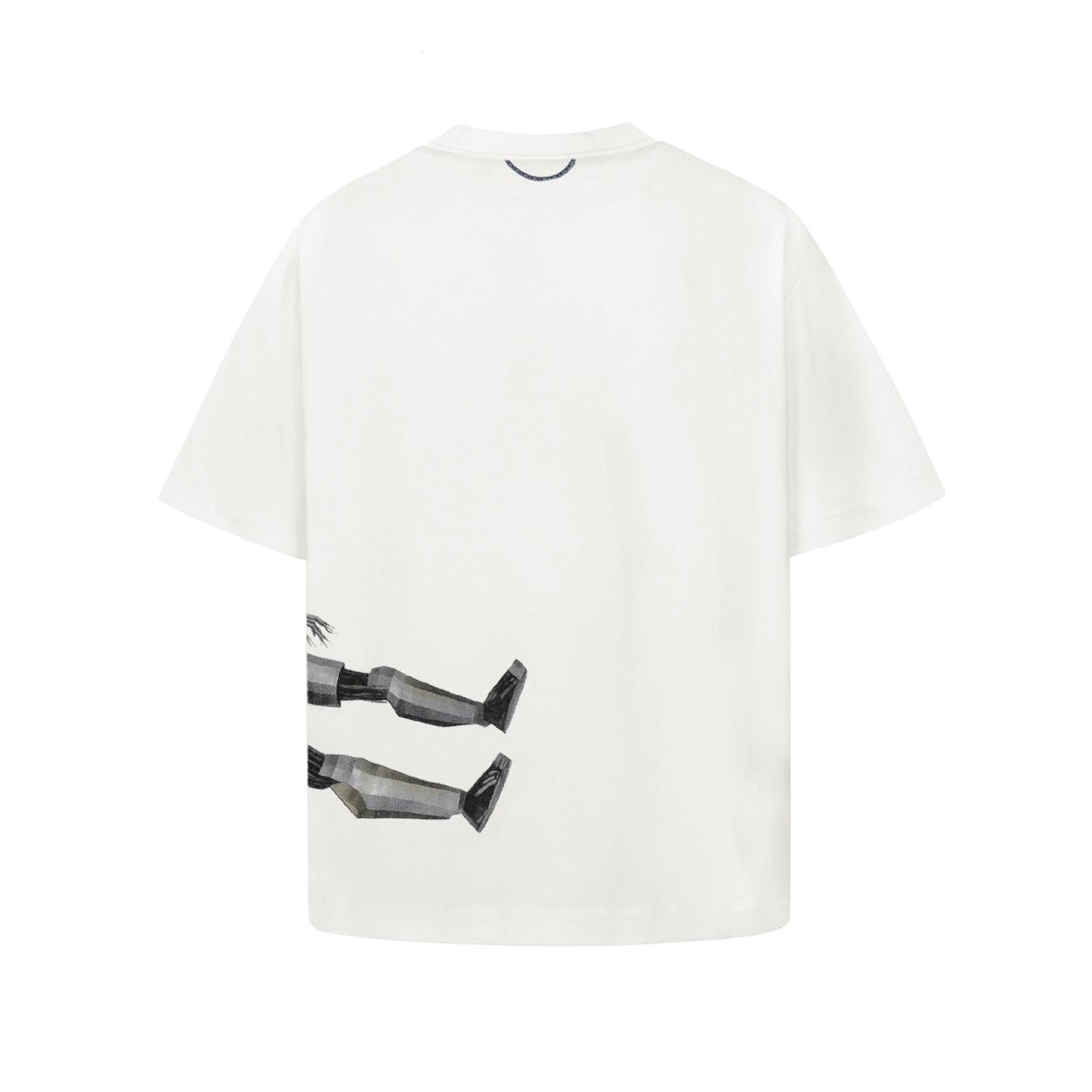 CAMISETA QUADRO CREATIONS " DOWN ROBOT BOXY OFF-WHITE "