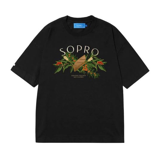 CAMISETA SOPRO " GOLDEN CANOE BLACK "