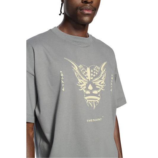 CAMISETA QUADRO CREATIONS " DESFRAGMENTADO BOXY OFF-WHITE "