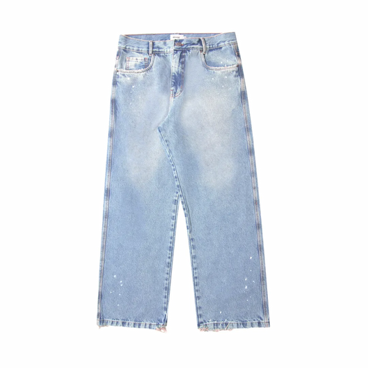 CALÇA APHASE " RELAXED DENIM PANTS - LIGHT BLUE "