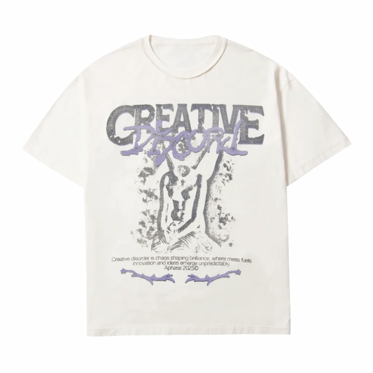 CAMISETA APHASE " CREATIVE DISCORD T-SHIRT - OFF WHITE "
