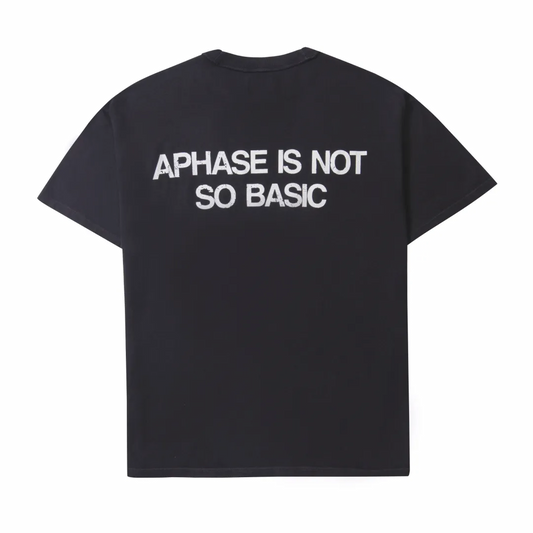 CAMISETA APHASE " NOT SO BASIC T-SHIRT - USED BLACK "
