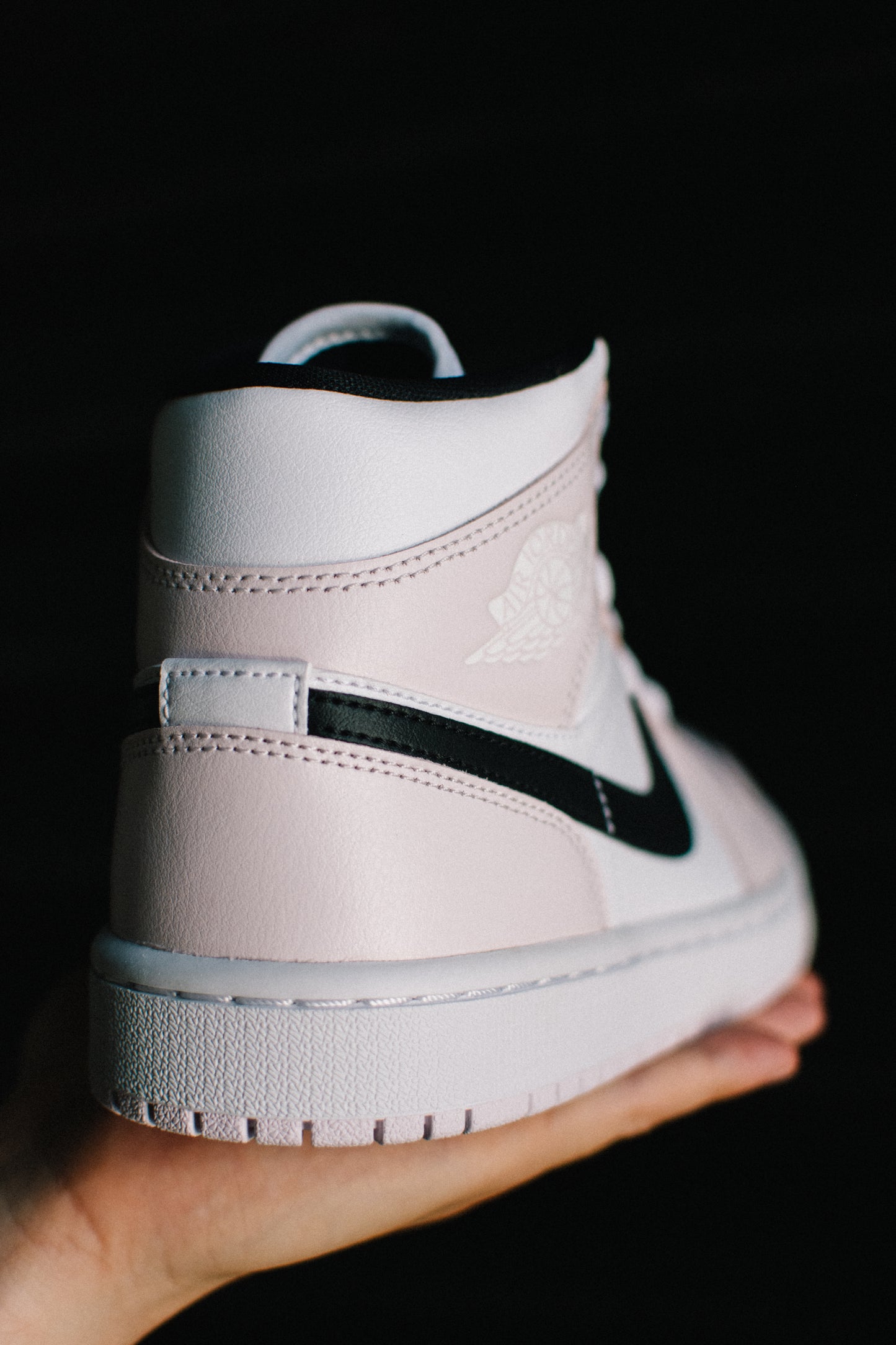 JORDAN 1 MID " PINK BLACK "